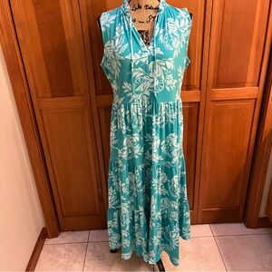 Sleeveless Floral Dress